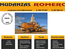 Tablet Screenshot of mudanzasromero.es